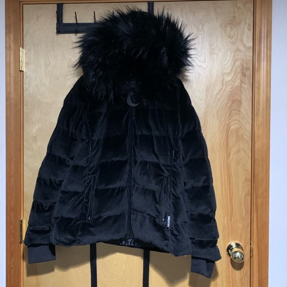 KILLSTAR Lisa Luna Velvet Winter Coat Jacket Corset Back - Picture 9 of 16